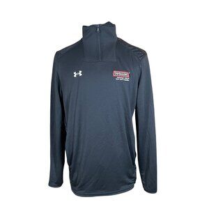Under Armour Men's Loose Black 1/4 Zip Athletic Pullover Large Totaline